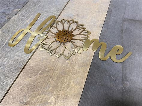 Sunflower Metal Wall Art Sunflower Home Decor She Shed - Etsy