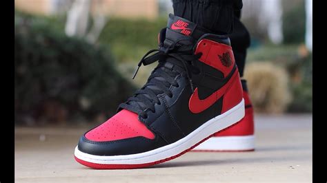 Air Jordan 1 Retro High OG "Bred" (on feet) - YouTube