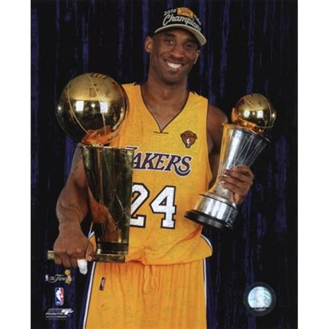 Kobe Bryant with 2010 MVP & Championship Trophies in Studio (#29) Photo Print (20 x 24 ...