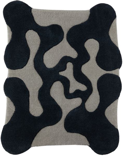 Mush Studios - SSENSE Exclusive Blue & Black Small Oops Rug | Blue tufted rug, Rugs, Abstract ...