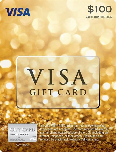 Visa $100 Gift Card - Gift Cards | Katalay.net