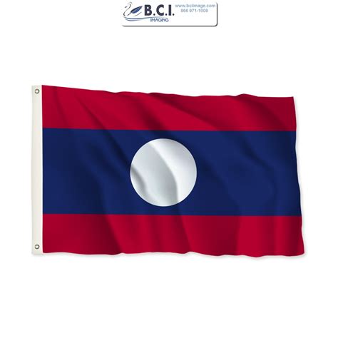 International Flag 5′ x 8′ Laos – BCI Imaging Supplies