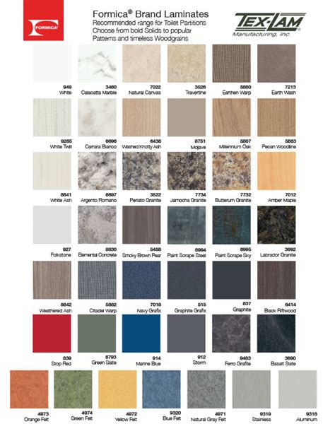 Laminate Colors – Texlam