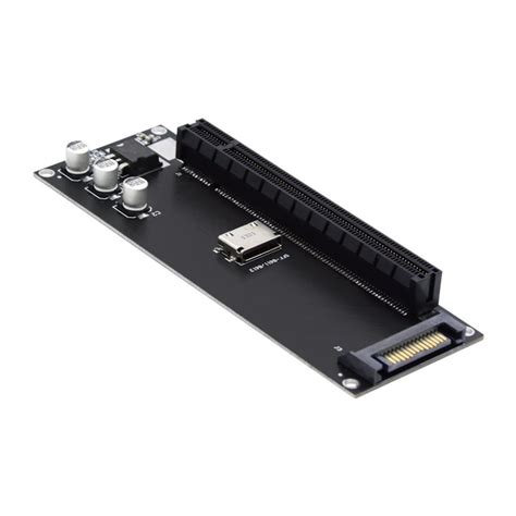 FVH Oculink SFF-8612 SFF-8611 to PCIE PCI-Express 16x 4x Adapter with SATA Power Port for ...