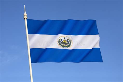 El Salvador Flag. 3D Waving Flag Design. The National Symbol Of El ...