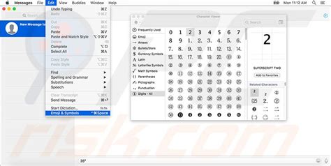 How to Insert a Squared Symbol on Mac?