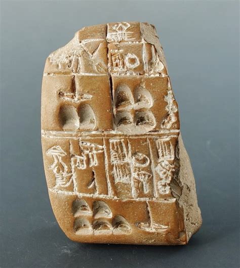 Rare Mesopotamian Clay Proto-Cuneiform Tablet Fragment - - Catawiki