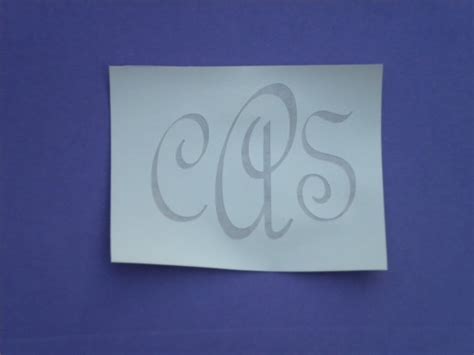 Glass Etching Stencil 4 Monogram or Name stencils by jaclynsglass, $10. ...