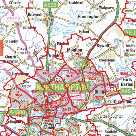 Northampton Postcode Map (NN) – Map Logic