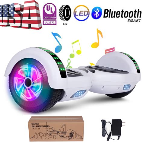 6.5" Bluetooth Hoover Board Electric Balancing Scooter White