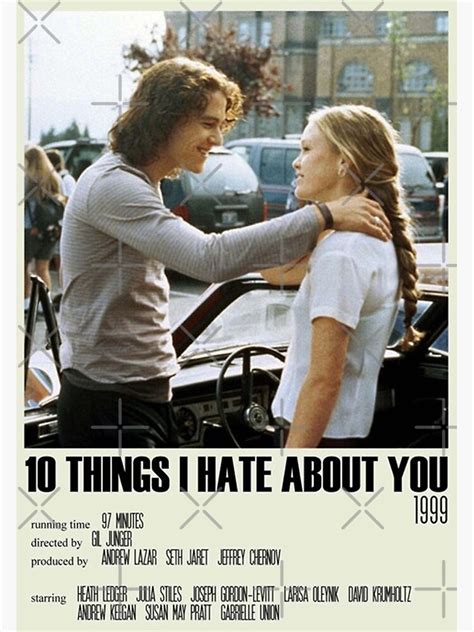 10 Things I Hate About You Premium Matte Vertical Poster sold by ...