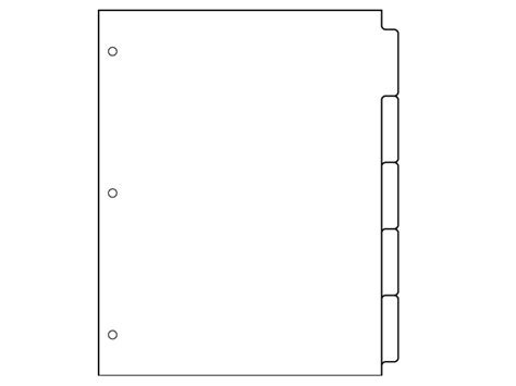 Printable Divider Tabs Template