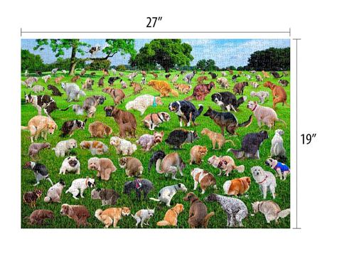 This Hilarious Pooping Dogs Puzzle Features 101 Different Pooches Dropping a Load