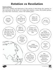 Rotation-vs-Revolution-Activity-Sheet.pdf - Rotation vs Revolution ...