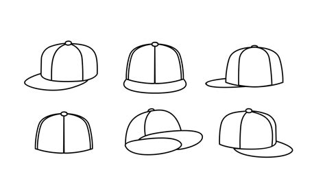 Outline cap vector flat illustration 10505585 Vector Art at Vecteezy