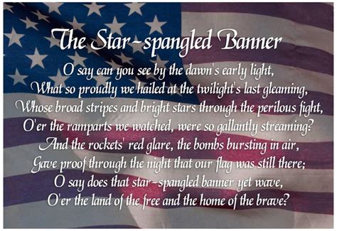 Star-spangled Banner Lyrics Poster - 19x13 - Walmart.com