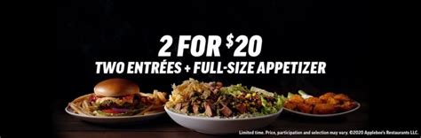 Applebee's 2 For $20 Menu Is Back - The Fast Food Post