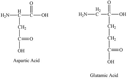 Aspartic acid and glutamic acid have carboxyl groups on their side ...