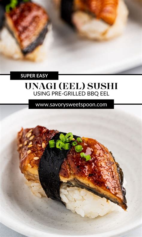 Unagi Sushi (Eel Sushi) | Savory Sweet Spoon