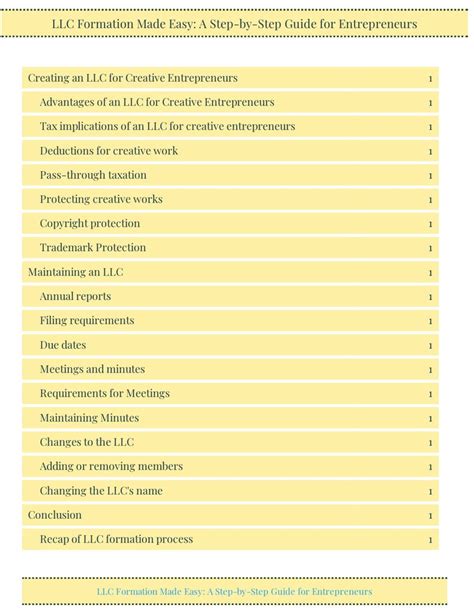 LLC Formation Made Easy A Step-by-step Guide for Entrepreneurs - Etsy