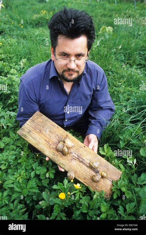 Denis Petit, La Fontaine de Bernn, snail farming at Bernon, Aube department, Champagne-Ardenne ...