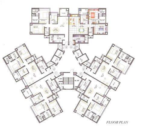 high rise residential floor plan - Google Search | Apartment ...