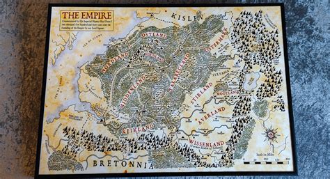 High Quality Map of the Empire From the Total War: Warhammer - Etsy ...