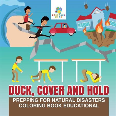 Duck, Cover and Hold Prepping for Natural Disasters Coloring Book ...