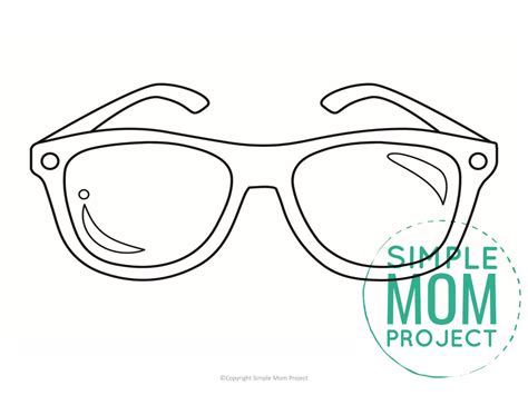 Free Printable Sunglasses Template - Simple Mom Project