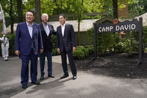 In photos: Joe Biden holds trilateral summit at Camp David - All Photos - UPI.com