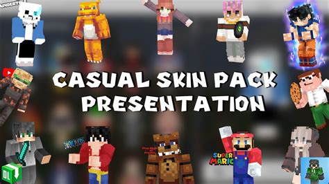 Casual Skin Pack (1.19, 1.18) - Anime, Games, Horror, Rappers Skin - Mc-Mod.Net