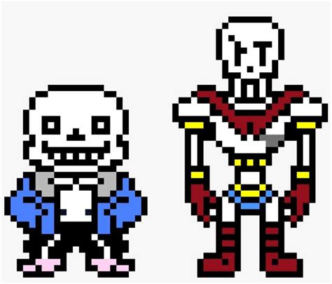 Png Stock And Pixel Art Maker - Undertale Sans And Papyrus Pixel PNG Image | Transparent PNG ...