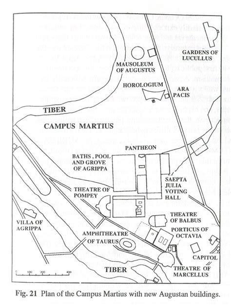 PLAN SHOWING AUGUSTAN BUILDINGS IN CAMPUS MARTIUS | Ancient roman architecture, Ancient rome ...