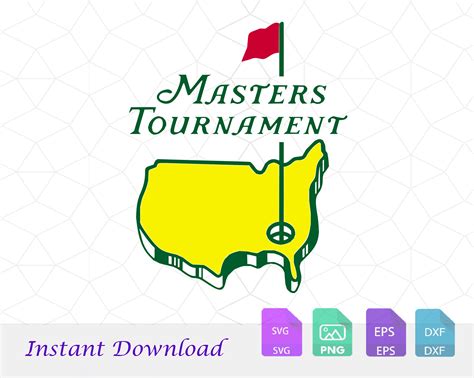 Masters Symbol Black Svg, Masters Golf Party Svg, Png, Masters Party, Cricut Cut File Clipart ...