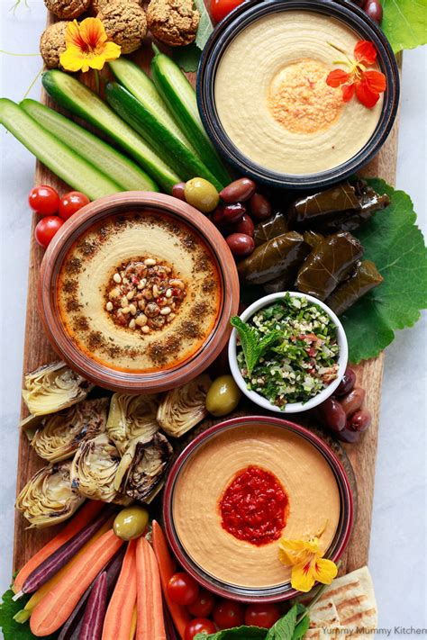 Mediterranean Hummus Mezze Platter - Yummy Mummy Kitchen