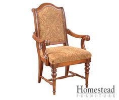 Cortona Arm Chair with Fabric http://www.homesteadfurnitureonline.com ...