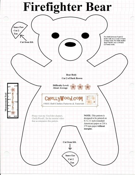 Free Teddy Bear Clothing Patterns - animalrenew