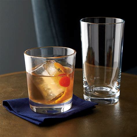 Dylan Old Fashioned Drink Glasses | Crate & Barrel | Old fashioned ...