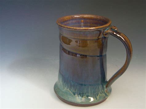 Hand thrown stoneware pottery beer mug | Etsy | Stoneware pottery, Mugs, Pottery mugs