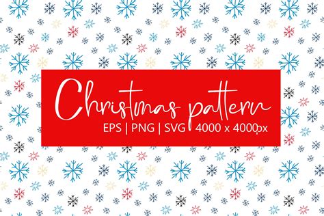 Seamless Pattern with White Snowflakes Graphic by Art's and Patterns ...