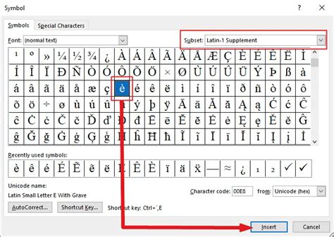 E with grave accent alt code and shortcut - How to Type Anything