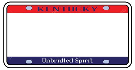 Blank Kentucky State License Plate Kentucky United States Graphic Vector, Kentucky, United ...