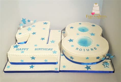 18th Birthday Number Cake – Flavour Bites Cakes