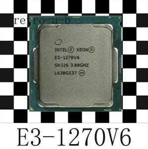 More than 3.5 GHz Intel Xeon E3-1270 V6 Processor Model Core Computer ...