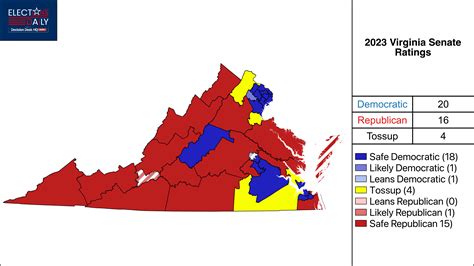 2023 Virginia Senate April Ratings Changes - Elections Daily