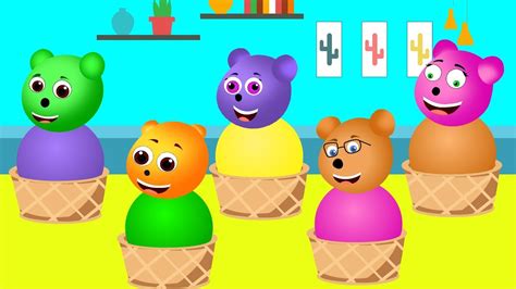 Learn color with Play doh toys - Mega Gummy Bear for kids Finger family | Little Baby TV - YouTube