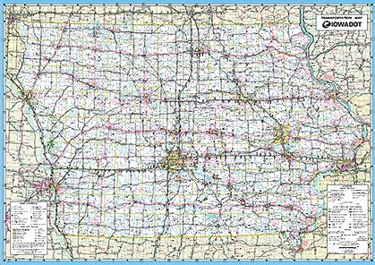 Printable Map Of Iowa