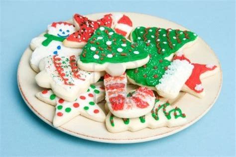 plate of christmas cookies - Clip Art Library