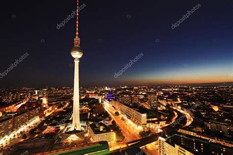 Berlin Alexanderplatz at night Stock Photo by ©Canopus 64686989