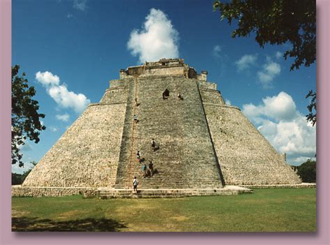 UXMAL RUINS: The Temple of the Magician pyramid.